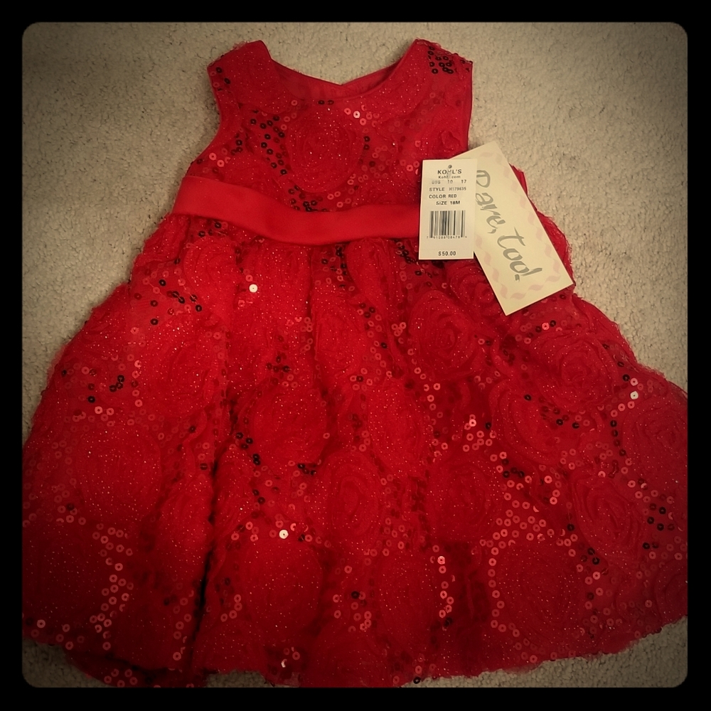 New Toddler Red Dress by Rare, too! Size 18M